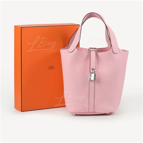 hermes rose sakura picotin|rose sakura bag.